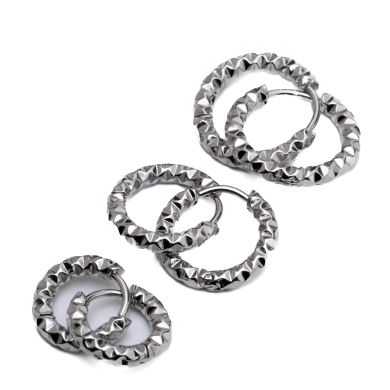 ARETES ZO15569E PLATEADO Acero Inoxidable F46