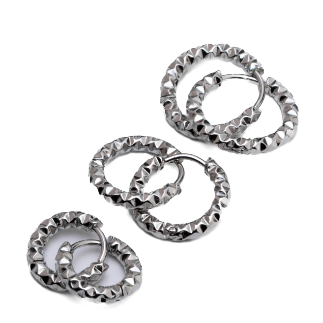 ARETES ZO15569E PLATEADO Acero Inoxidable F46