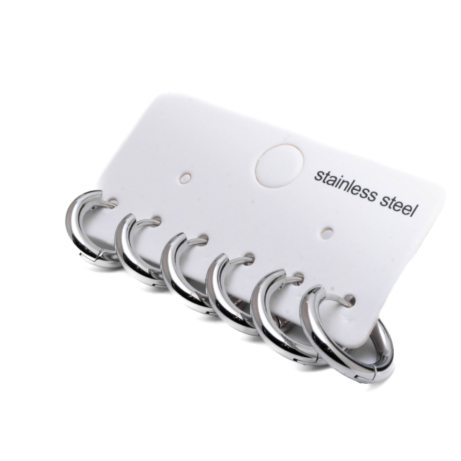 ARETES ZO15570E PLATEADO Acero Inoxidable F46