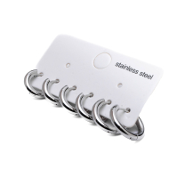 ARETES ZO15570E PLATEADO Acero Inoxidable F46