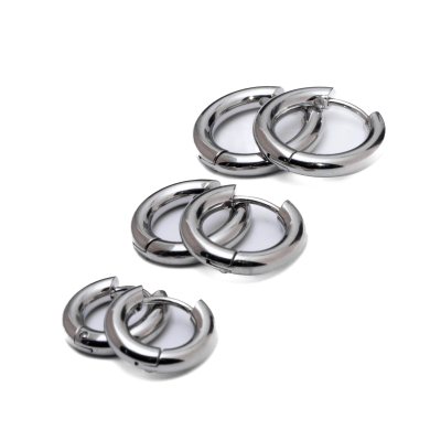 ARETES ZO15570E PLATEADO Acero Inoxidable F46