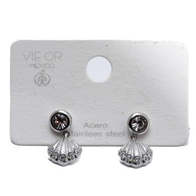 ARETES ZO15041E PLATEADO Acero Inoxidable F43