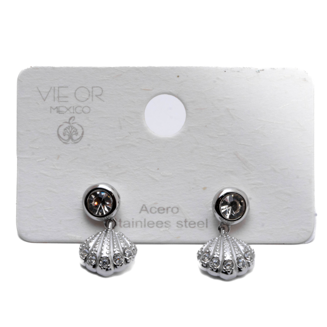 ARETES ZO15041E PLATEADO Acero Inoxidable F43