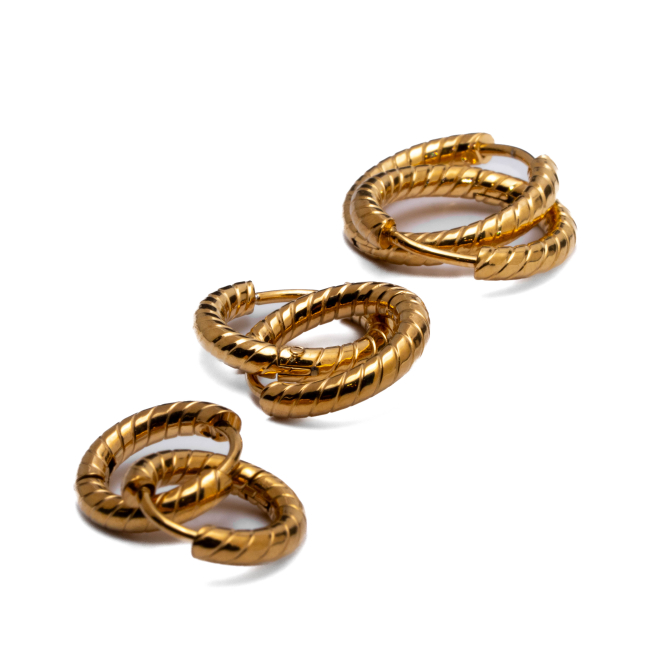 ARETES ZO15565E DORADO Acero Inoxidable F46
