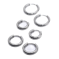 ARETES ZO15565E PLATEADO Acero Inoxidable F46