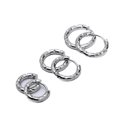 ARETES ZO15567E PLATEADO Acero Inoxidable F46