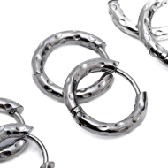 ARETES ZO15567E PLATEADO Acero Inoxidable F46