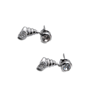 ARETES ZO15052E PLATEADO Acero Inoxidable G23