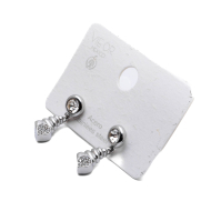 ARETES ZO15052E PLATEADO Acero Inoxidable G23
