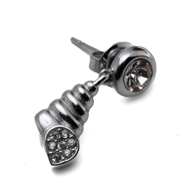 ARETES ZO15052E PLATEADO Acero Inoxidable G23