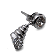 ARETES ZO15052E PLATEADO Acero Inoxidable G23