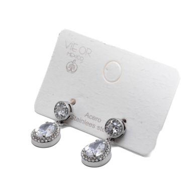 ARETES ZO11800E PLATEADO Acero Inoxidable F41
