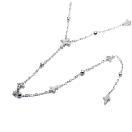 COLLAR ZO15683N PLATEADO Acero Inoxidable 2D23