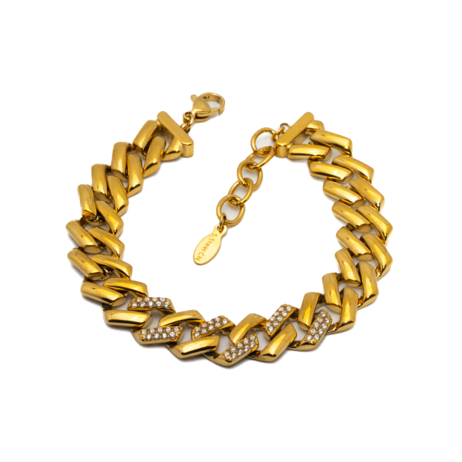 PULSERA ZO12882B DORADO Acero Inoxidable 2B37