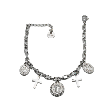 PULSERA ZO15561B PLATEADO Acero Inoxidable 2B43
