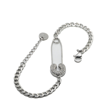 PULSERA ZO15473B PLATEADO Acero Inoxidable 2B19