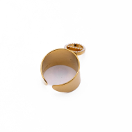 ANILLO ZO15674R DORADO Acero Inoxidable A35