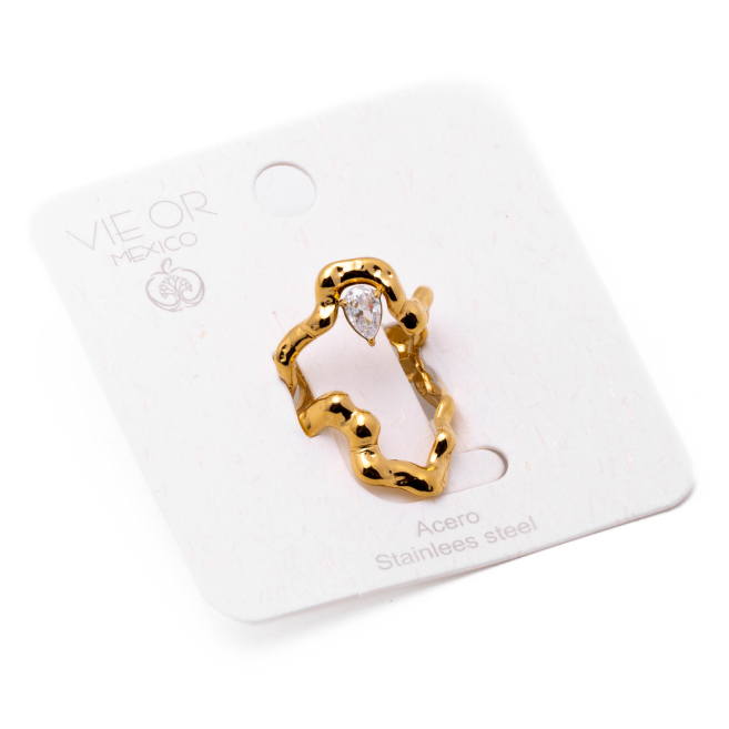 ANILLO ZO14150R DORADO Acero Inoxidable A37
