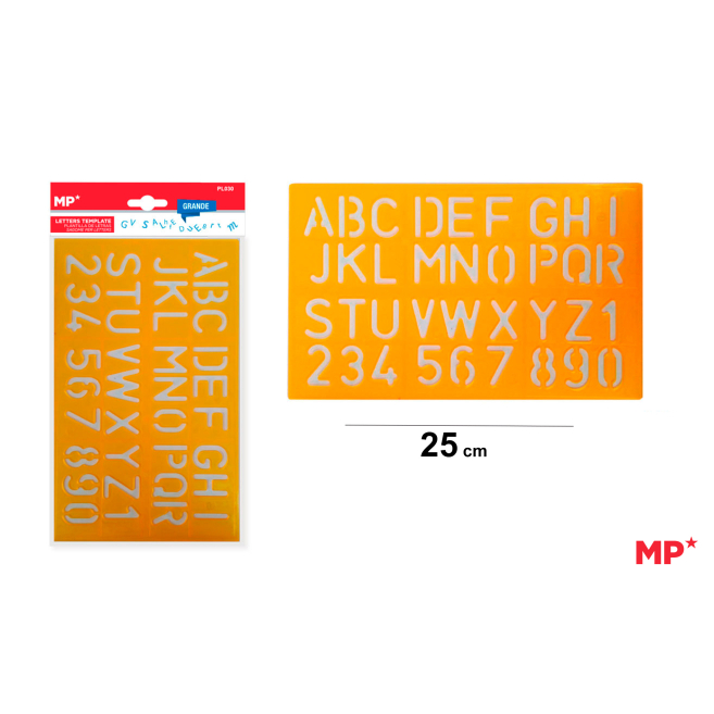 PLANTILLA DE LETRAS 30 CM - G45