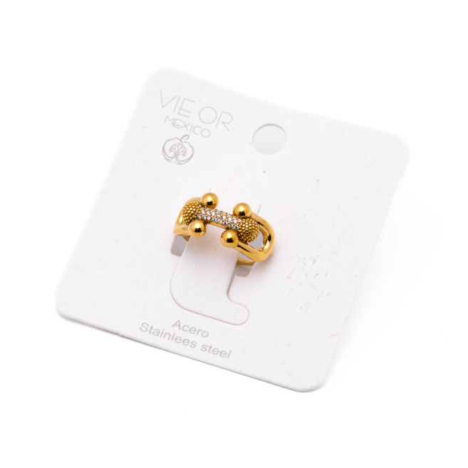 ANILLO ZO15507R DORADO Acero Inoxidable A32