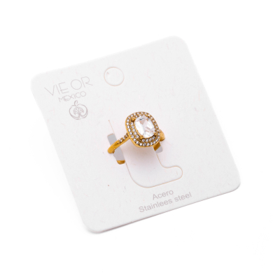 ANILLO ZO10648R DORADO Acero Inoxidable A11