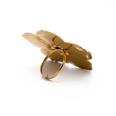 ANILLO ZO13088R DORADO Acero Inoxidable A54