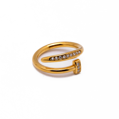 ANILLO ZO15439R DORADO Acero Inoxidable A41