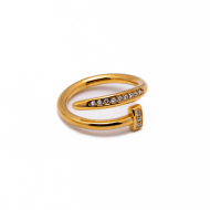 ANILLO ZO15439R DORADO Acero Inoxidable A41