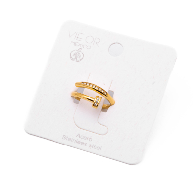 ANILLO ZO15439R DORADO Acero Inoxidable A41