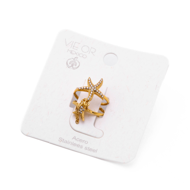 ANILLO ZO15915R DORADO Acero Inoxidable A44