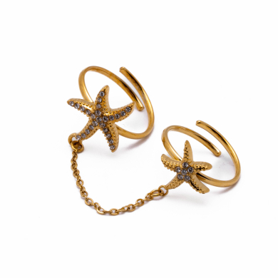 ANILLO ZO15915R DORADO Acero Inoxidable A44