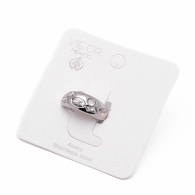 ANILLO ZO13992R BLANCO PLATEADO A42
