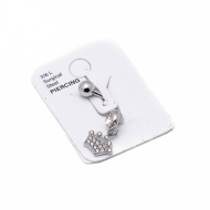 Piercing de ombligo ZO15634P PLATEADO Acero Inoxidable F38