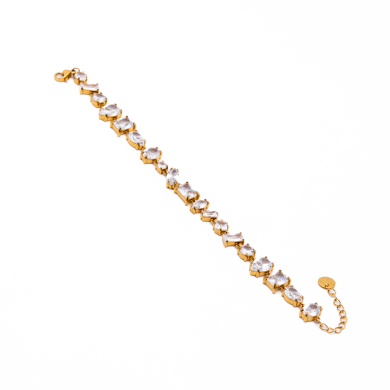 PULSERA ZO15426B BLANCO DORADO Acero Inoxidable 2C33