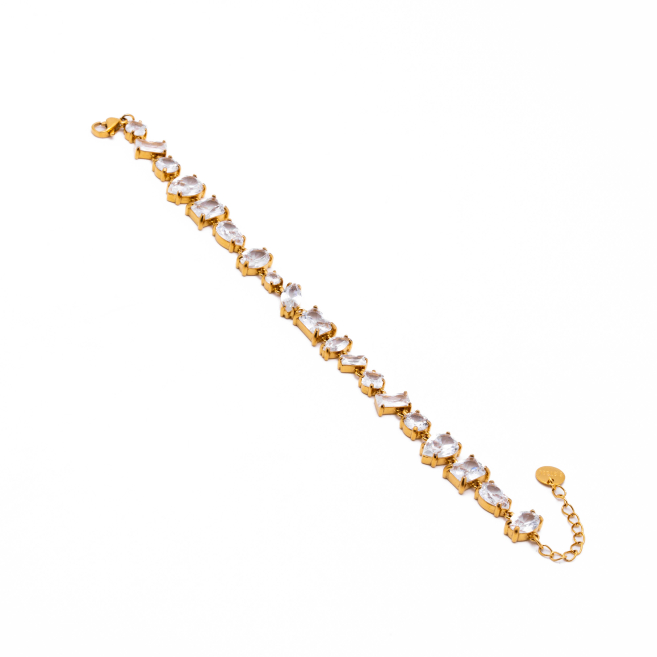 PULSERA ZO15426B BLANCO DORADO Acero Inoxidable 2C33