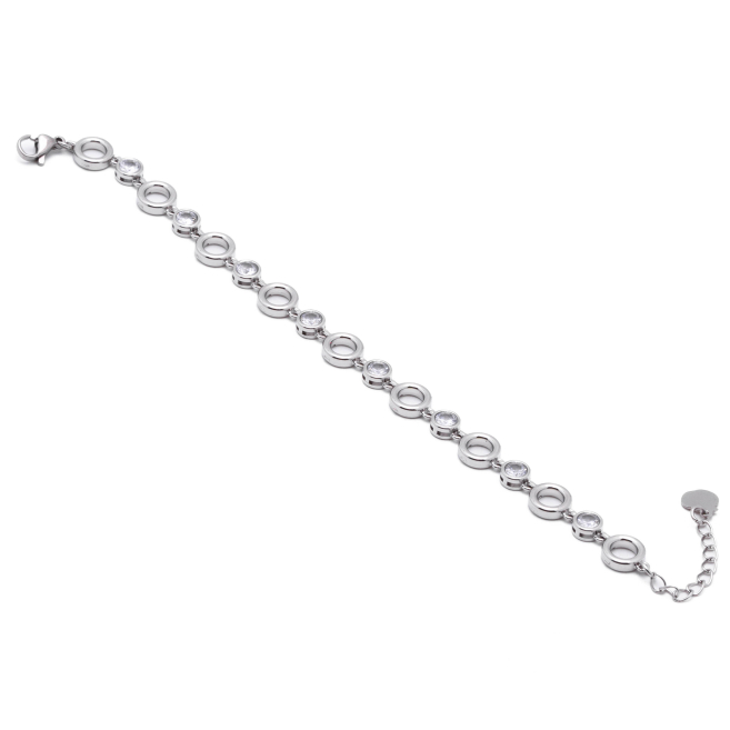 PULSERA ZO12790B Plateado Acero Inoxidable -2B22 2B22