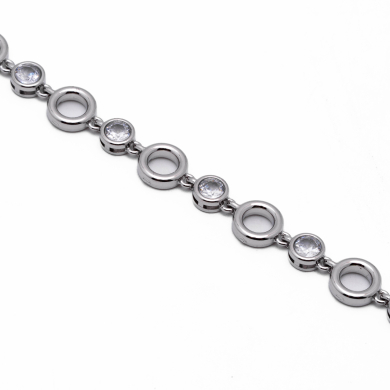 PULSERA ZO12790B Plateado Acero Inoxidable -2B22 2B22
