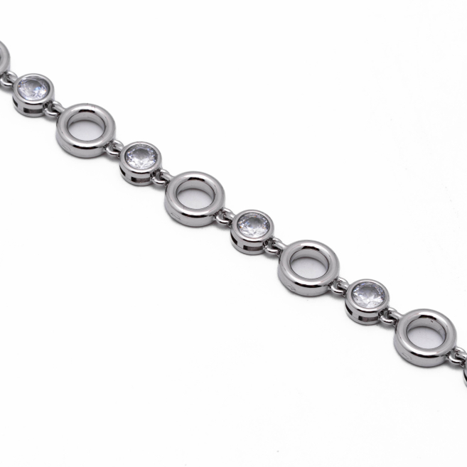 PULSERA ZO12790B Plateado Acero Inoxidable -2B22 2B22