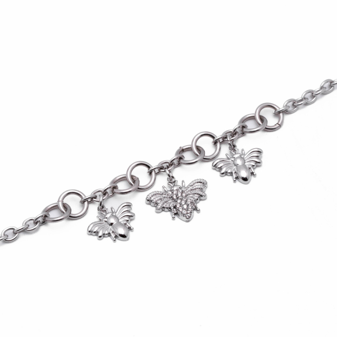 PULSERA ZO15744B PLATEADO Acero Inoxidable 2C34