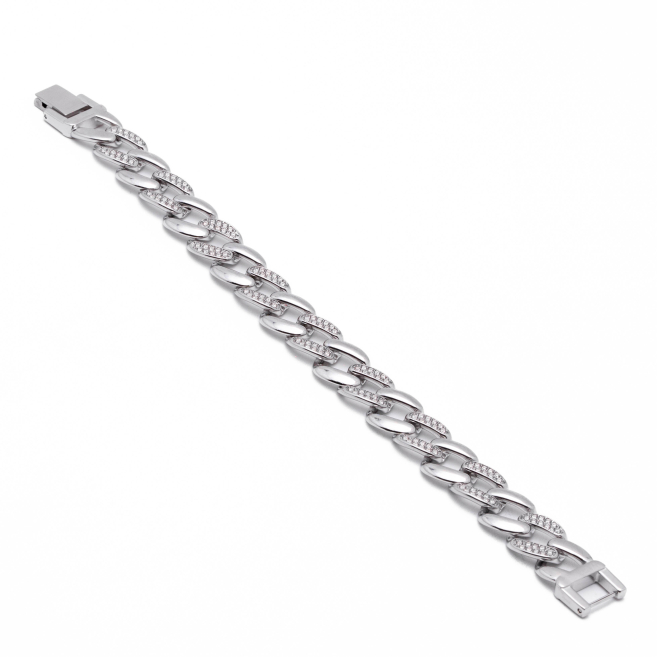 PULSERA ZO15135B PLATEADO Acero Inoxidable 2B37