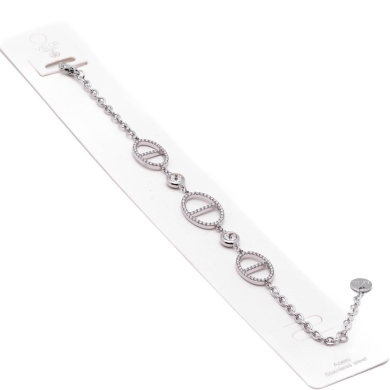 PULSERA ZO15167B PLATEADO Acero Inoxidable 2B44