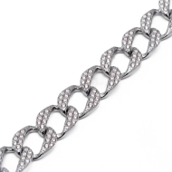 PULSERA ZO15136B PLATEADO Acero Inoxidable 2B37