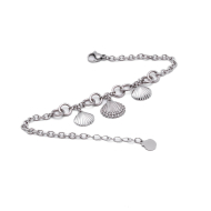 PULSERA ZO15742B PLATEADO Acero Inoxidable 2C34