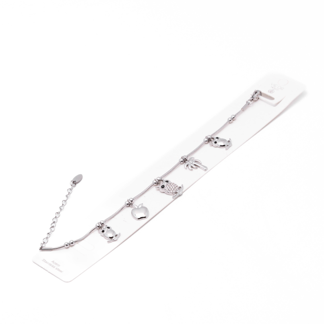 PULSERA ZO15758B PLATEADO Acero Inoxidable 2B44