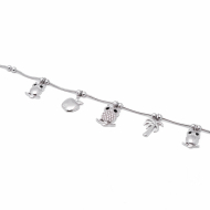 PULSERA ZO15758B PLATEADO Acero Inoxidable 2B44