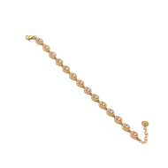PULSERA ZO13627B BLANCO DORADO Acero Inoxidable 2C33