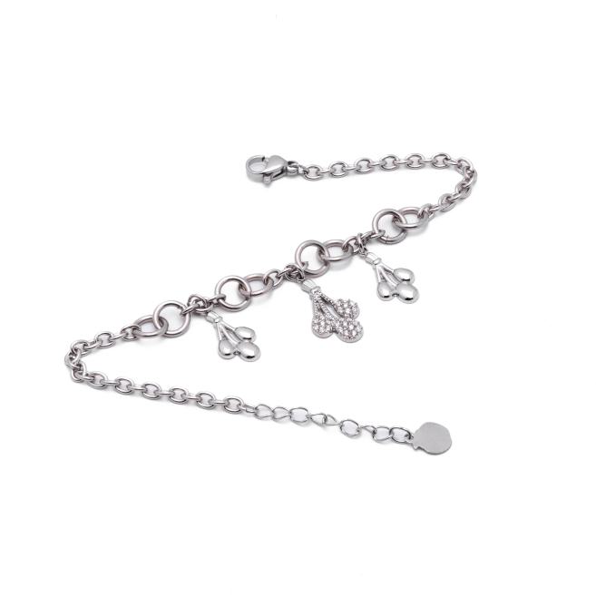 PULSERA ZO15756B PLATEADO Acero Inoxidable 2B41