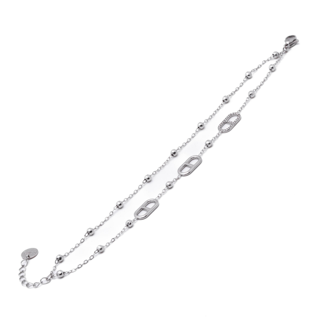 PULSERA ZO15178B PLATEADO Acero Inoxidable 2B34
