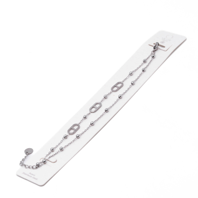 PULSERA ZO15178B PLATEADO Acero Inoxidable 2B34