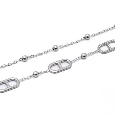 PULSERA ZO15178B PLATEADO Acero Inoxidable 2B34